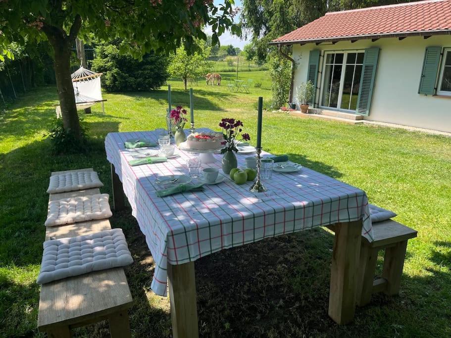 Idylisches Cottage Mit Reh Worthsee Bagian luar foto